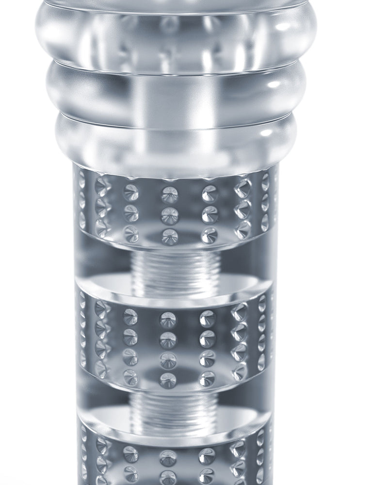 Rize - Luz - Glow in the Dark Self- Lubricating Stroker - Clear