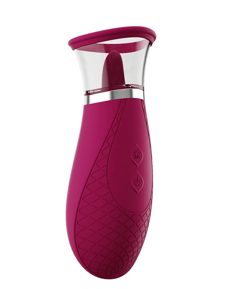 Scioness - Sucking and Licking Clitoral Stimulator - Wine Purple