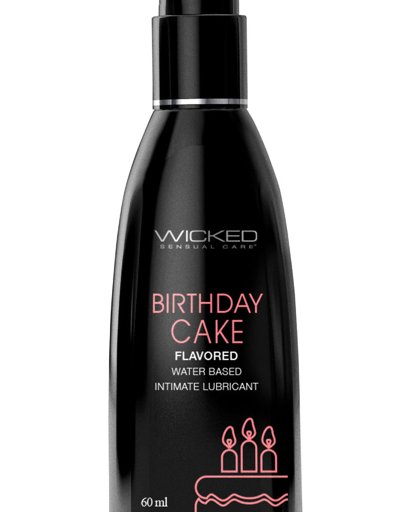 "Aqua Birthday Cake Flavored Water Based Intimate Lubricant - 2 Fl. Oz. WS-90442"