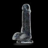 "Naturally Yours - 6 Inch Glitter Cock - Sparkling Clear BL-54309"