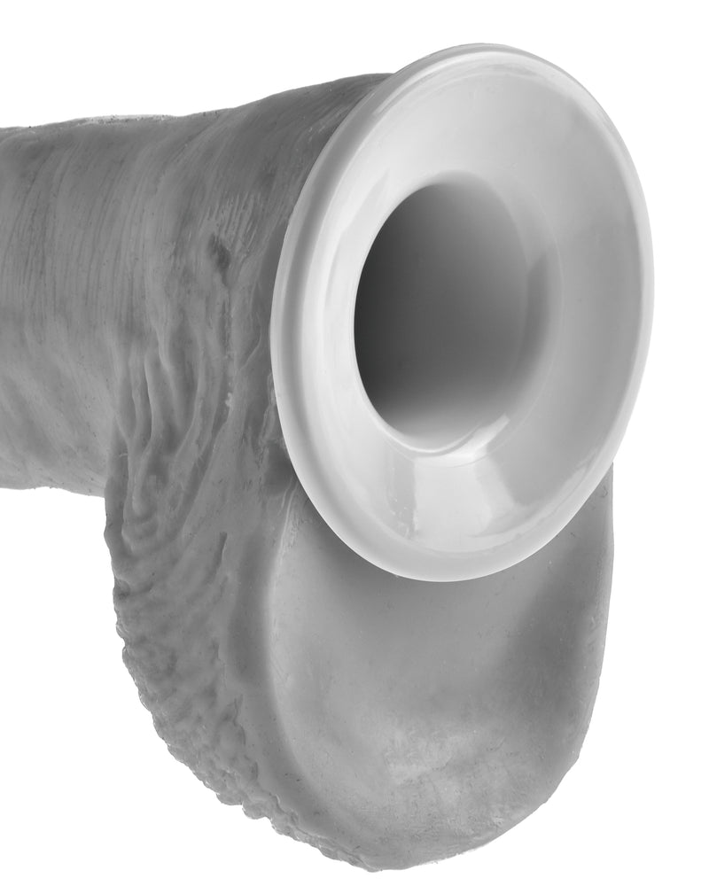 King Cock 11 Inch Hollow Strap on Suspender System - Flesh