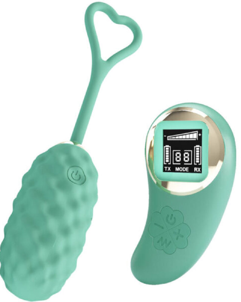 Vivian Remote Control Vibrating Egg - Turquoise