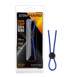 "Stay Hard - Silicone Loop Cock Ring - Blue BL-31092"