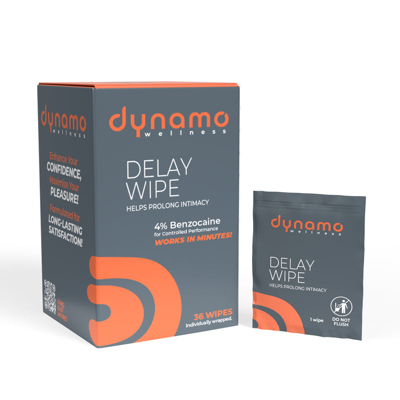 Dynamo Wellness Delay Wipe 4% - 36 Pack