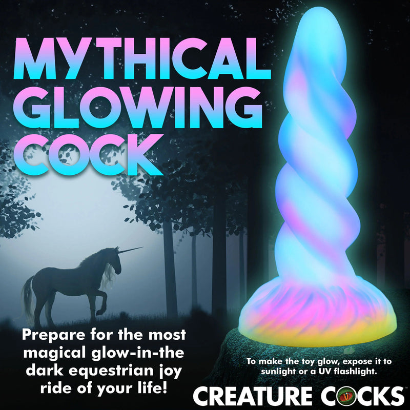 "Moon Rider Glow-in-the-Dark Unicorn Dildo CC-AH276"