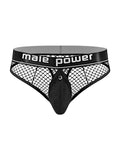 Cock Pit Net Cock Ring Thong - S/ M - Black