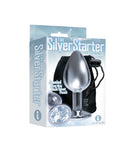 The 9's the Silver Starter Bejeweled Stainless Steel Plug - Diamond