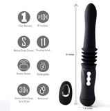 Max Silicone Thrusting Portable Love Machine - Black