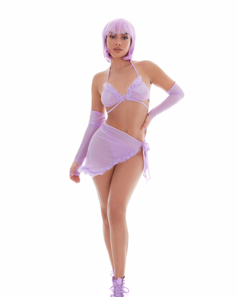 "Feeling Fuzzy 5pc Set - Small/medium Lilac KH65007LSM"