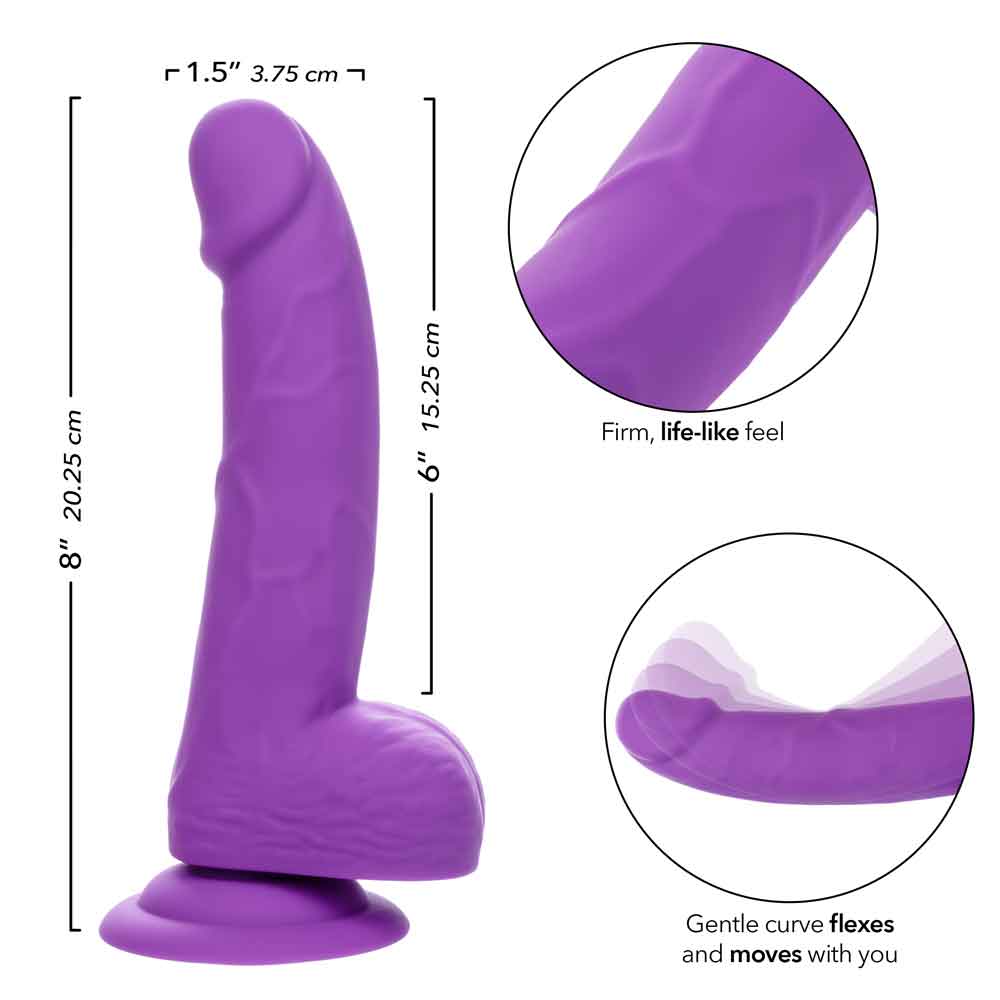 "Neon Silicone Studs 6 Inch - Purple SE0252033"