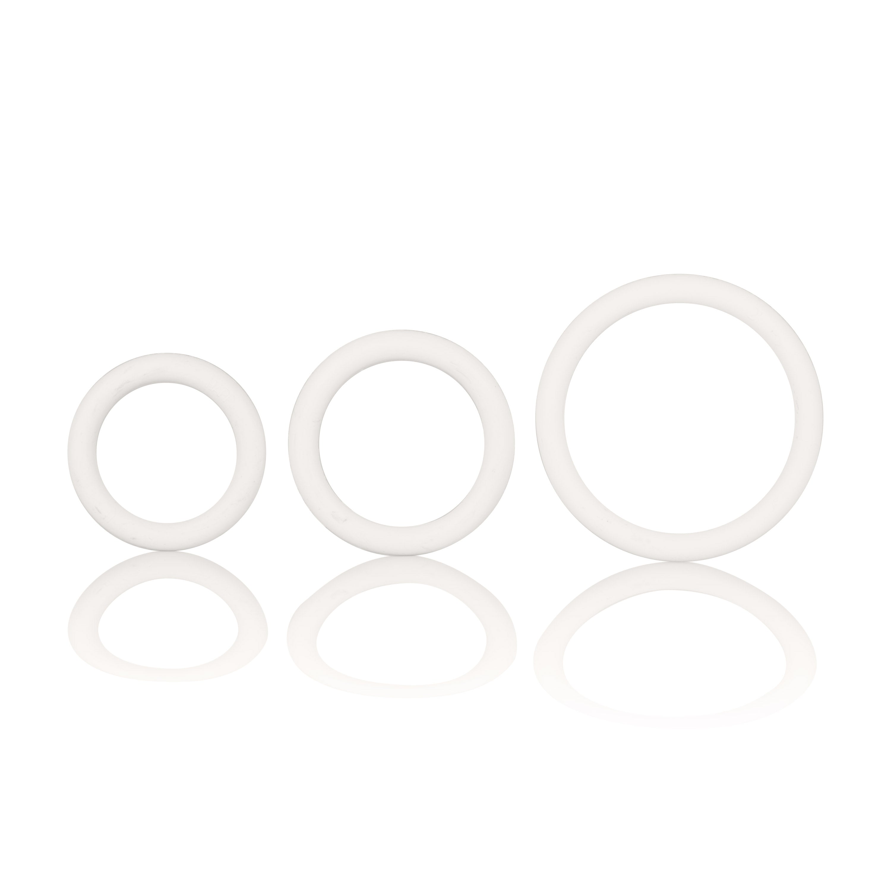 "Rubber Ring 3 Piece Set - White SE1407092"