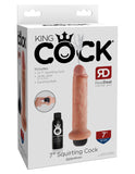 King Cock 7 Inch Squirting Cock - Flesh