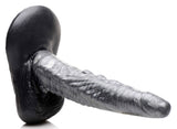 The Gargoyle Rock Hard Silicone Dildo - Silver