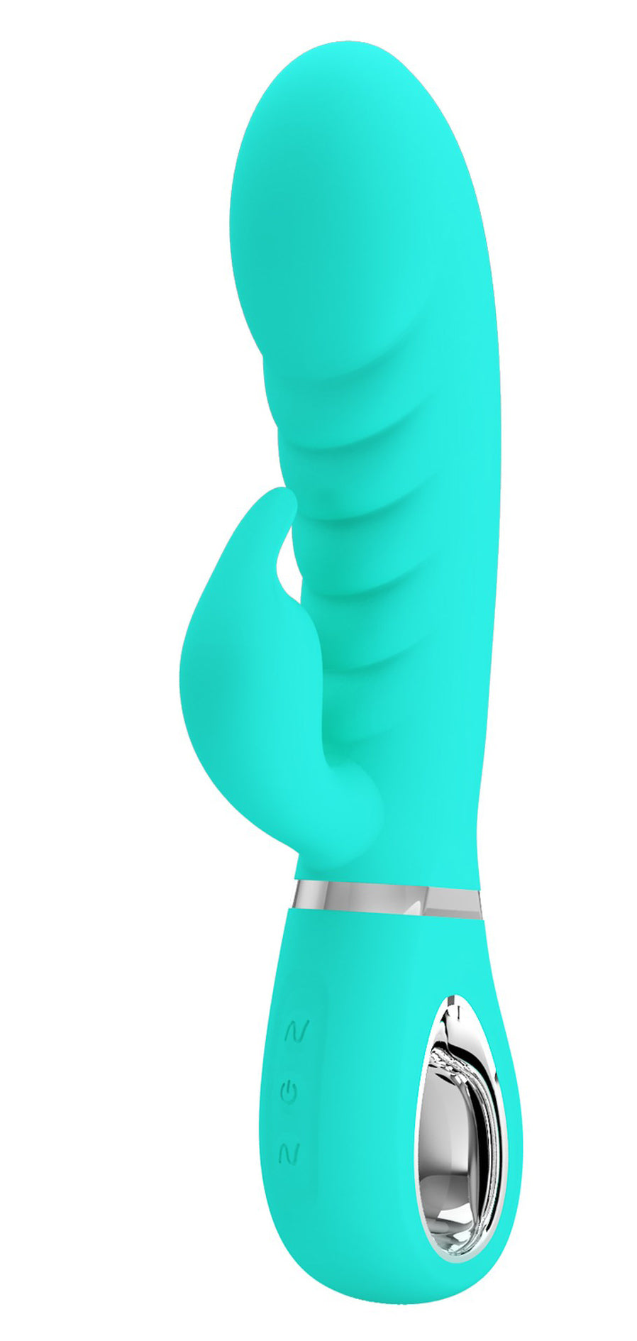 Prescott Super Soft Rabbit Silicone Vibrator - Vibrator -Teal