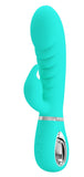 Prescott Super Soft Rabbit Silicone Vibrator - Vibrator -Teal