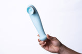 Destiny 15-Function Rechargeable Vibrating - Suction Wand - Blue