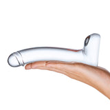 7 Inch Realistic Curved Glass G-Spot Dildo - Clear