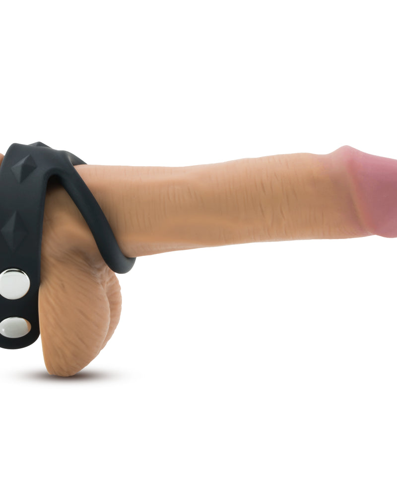 Performance - Vs7 - Silicone Cock & Ball Strap Large - Black