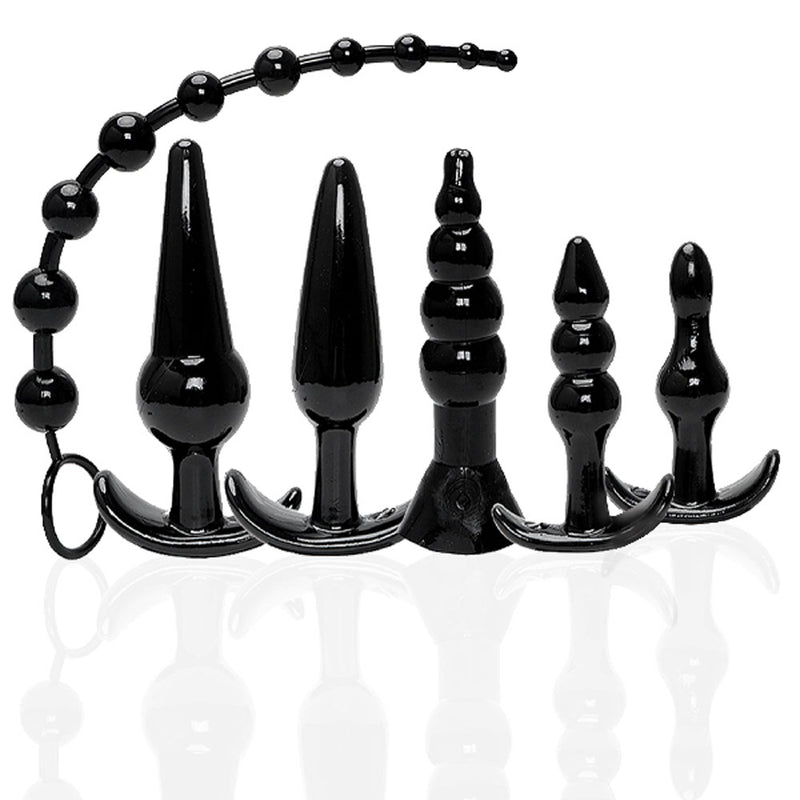 "The 9's Try-Curious Anal Plug Kit - Black ICB8013-2"