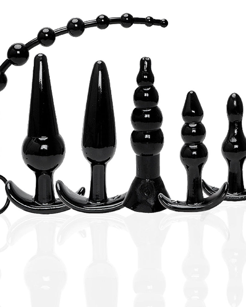 "The 9's Try-Curious Anal Plug Kit - Black ICB8013-2"