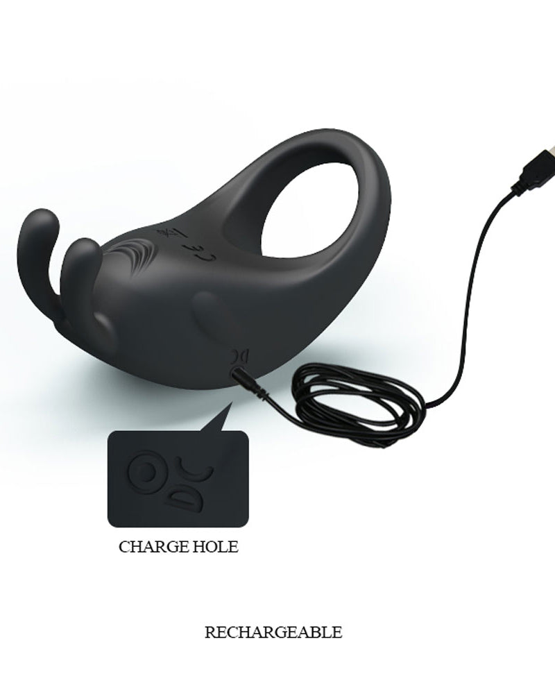 "Pretty Love Rabbit Vibrator - Black BI-210152"