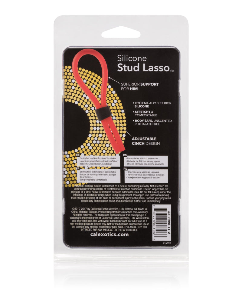 Silicone Stud Lasso - Red