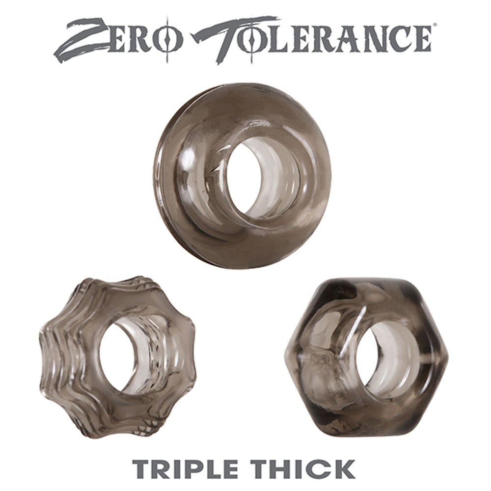 "Triple Thick Cockrings ZE-CR-3237-2"