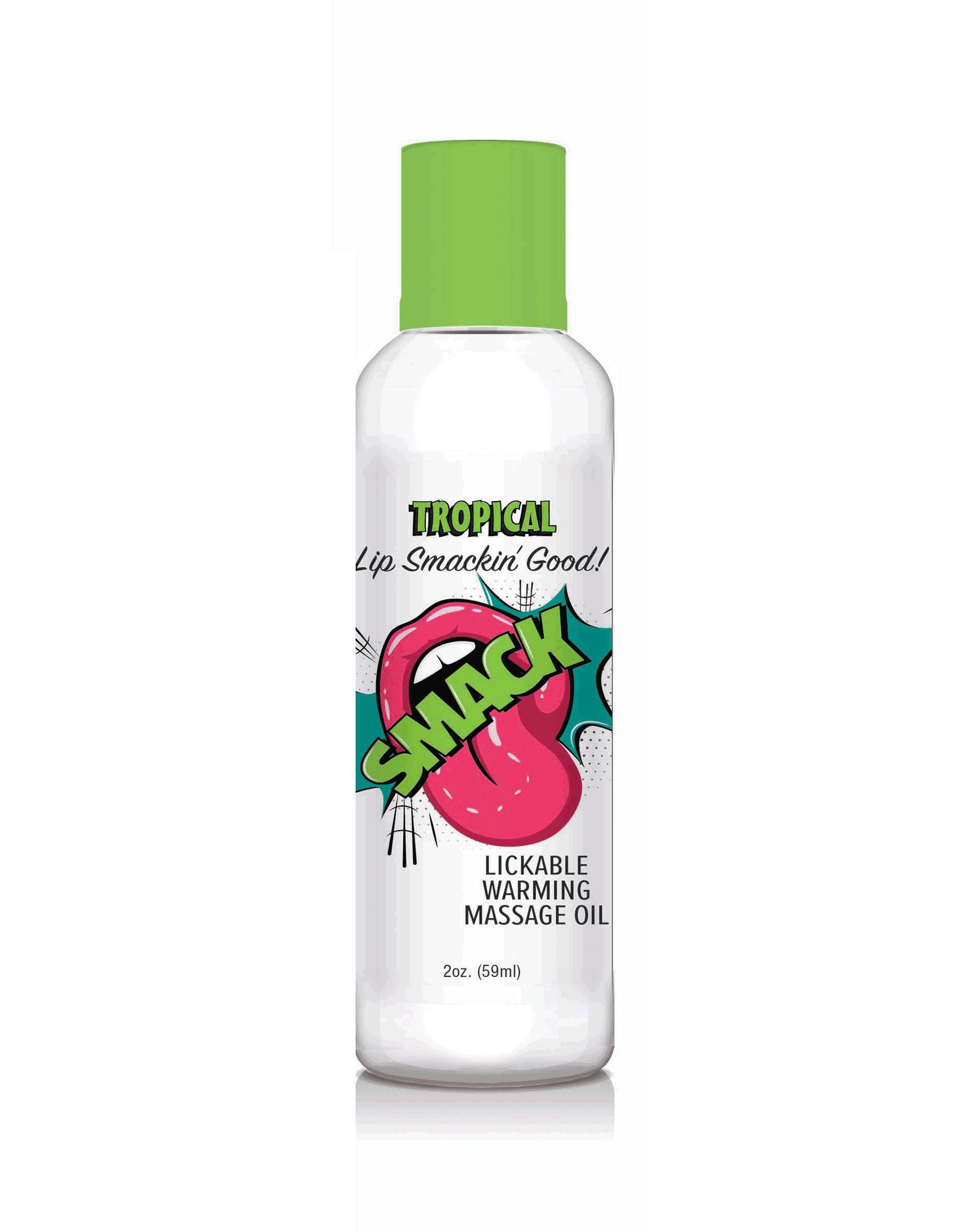 Smack Warming and Lickable Massage Oil - Tropical 2 Oz