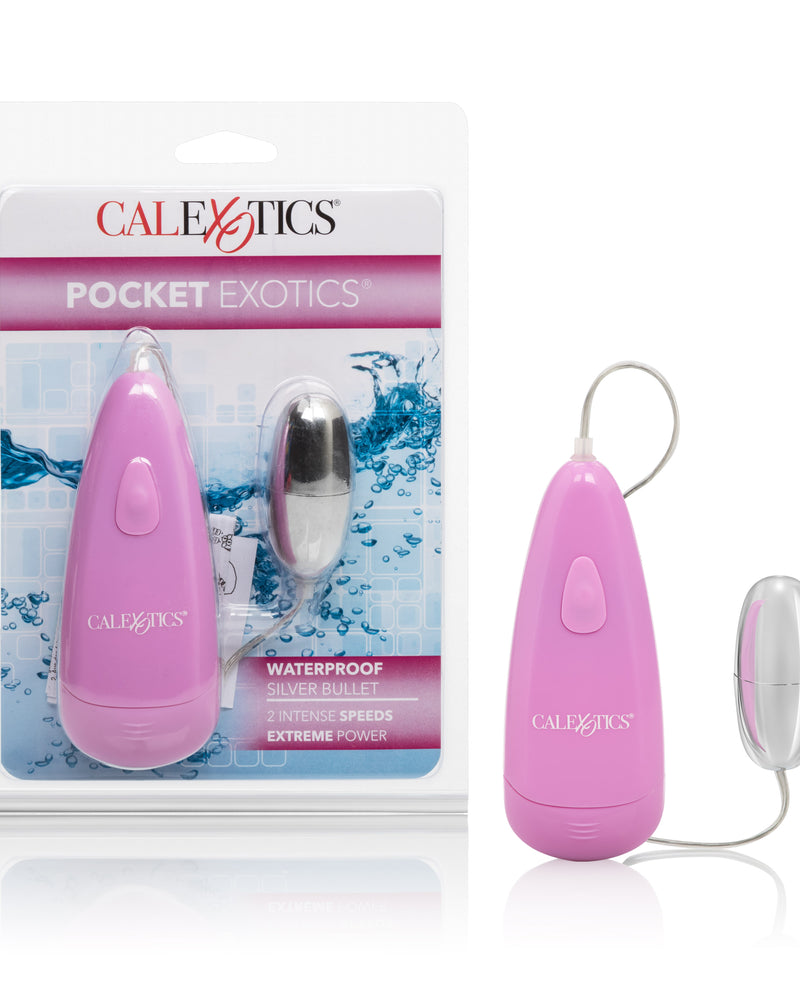 Pocket Exotics Waterproof Silver Bullet - Pink
