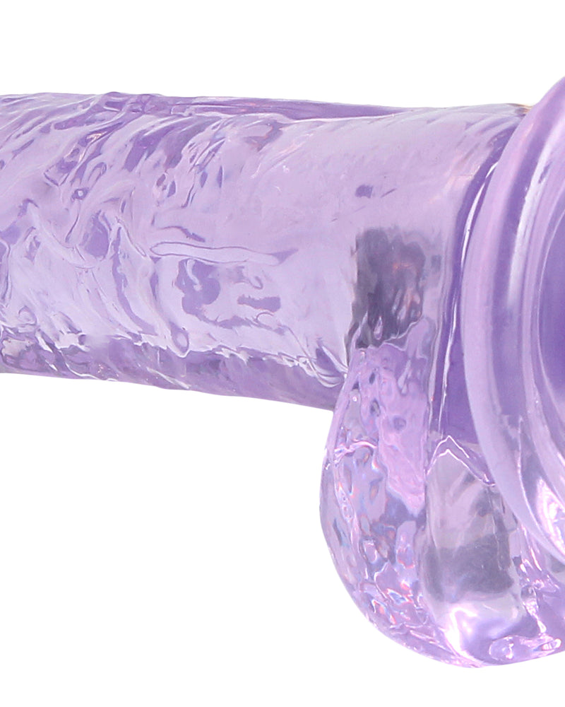 7 Inch Realistic Dildo With Balls - Purple