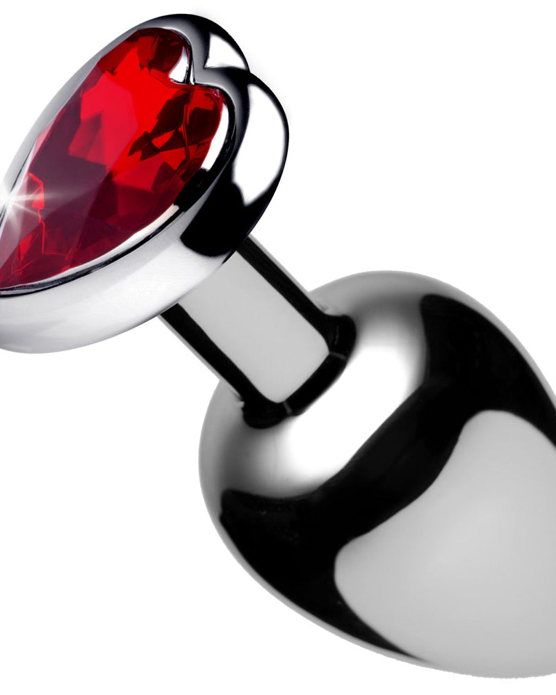 "Red Heart Gem Anal Plug - Medium BTYS-AF633-MEDIUM"