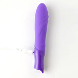 Margo Silicone Textured Bullet Vibrator - Neon Purple