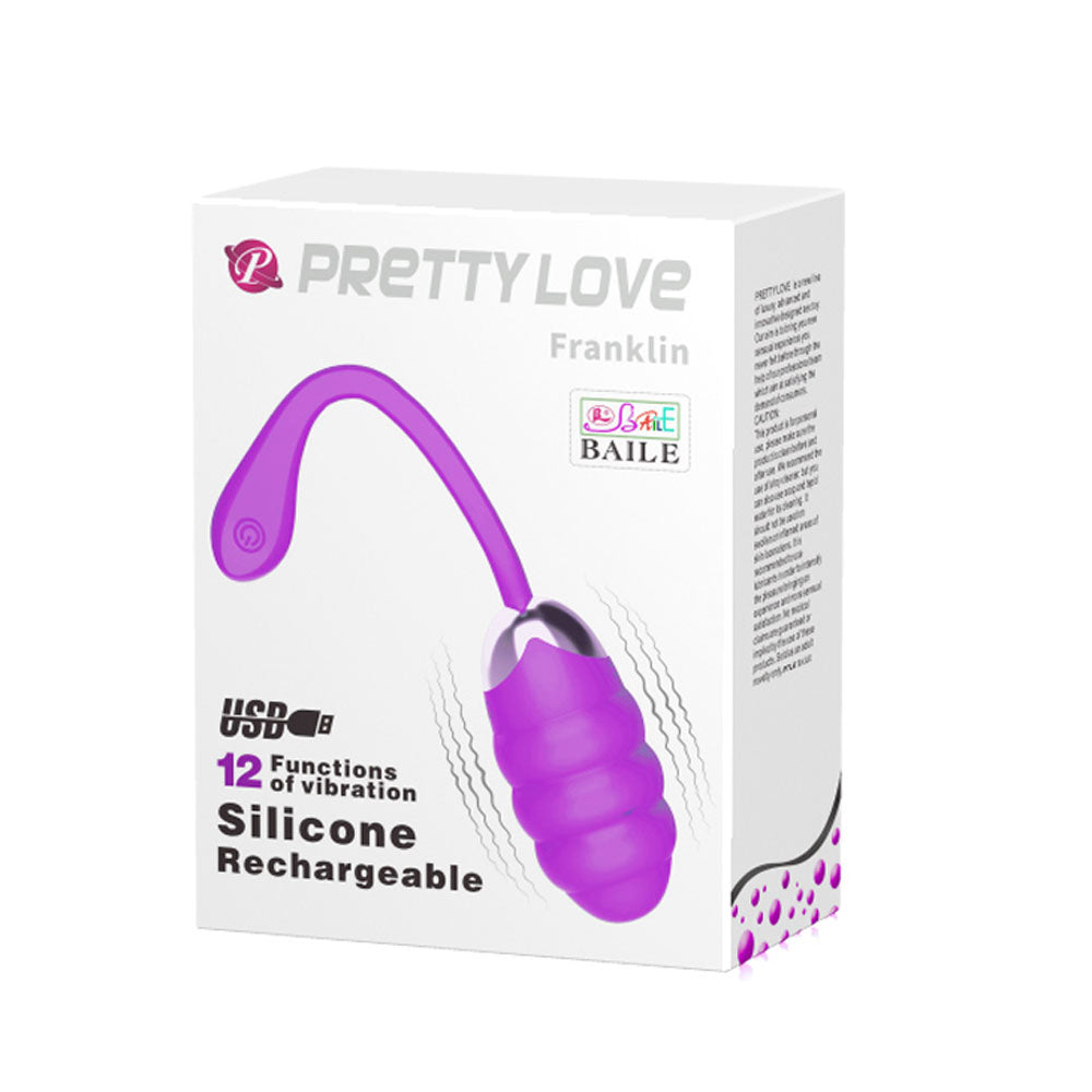 Pretty Love Franklin Rechargeable Egg Vibe - Purple