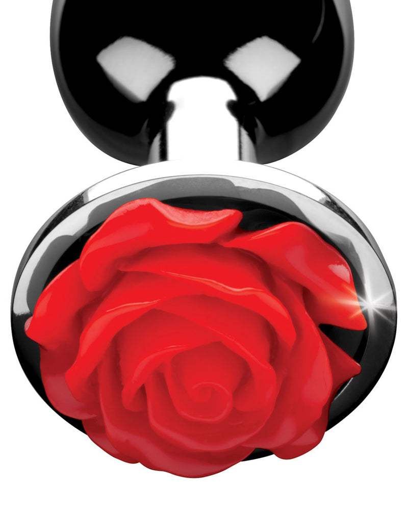 Red Rose Anal Plug - Medium