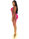 Ombre Footless Bodystocking - One Size - Sunset