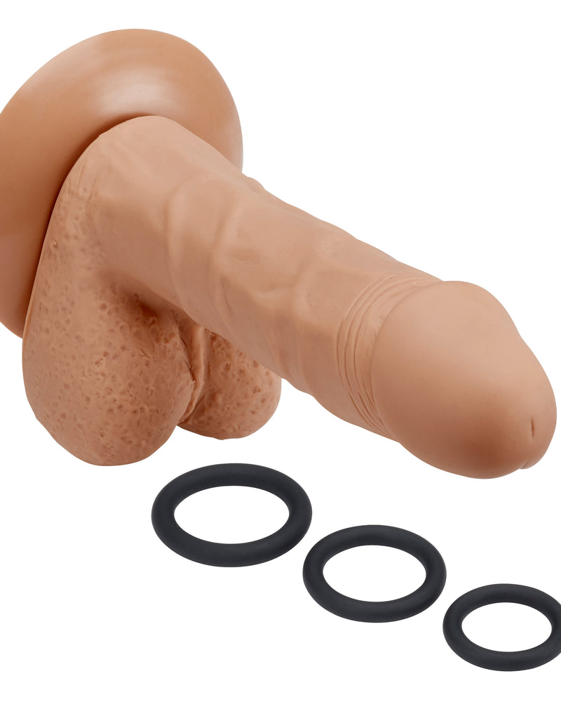 "Pro Sensual Series 6 Inch Silicone Pro Odorless Dong - Tan WTC852837"