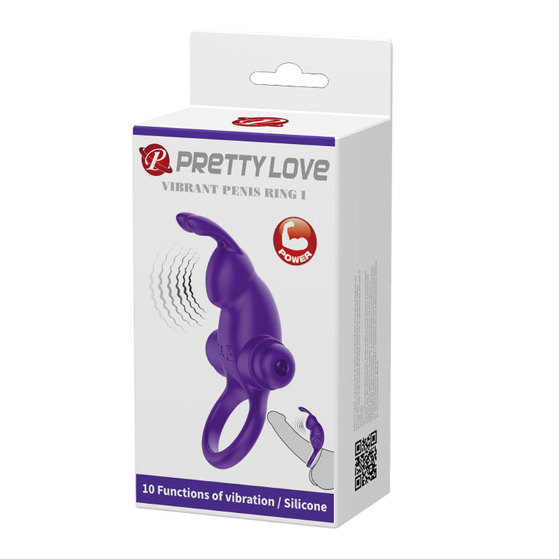 "Pretty Love Vibrant Penis Ring I - Purple BI-210204-1"