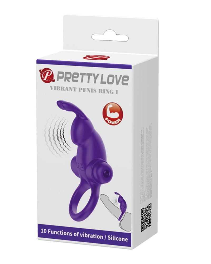 "Pretty Love Vibrant Penis Ring I - Purple BI-210204-1"