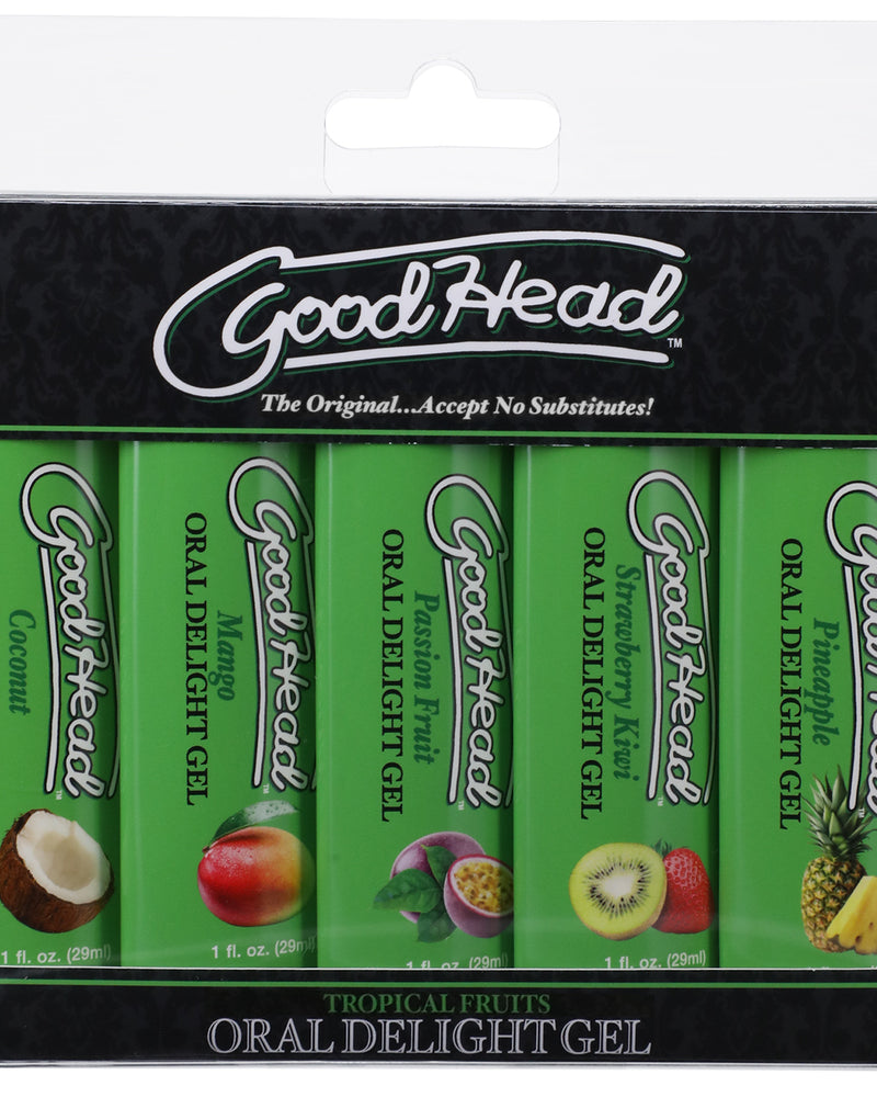 "Goodhead - Oral Delight Gel - Tropical Fruits - 5 Pack - 1 Fl. Oz. DJ1361-31-BX"