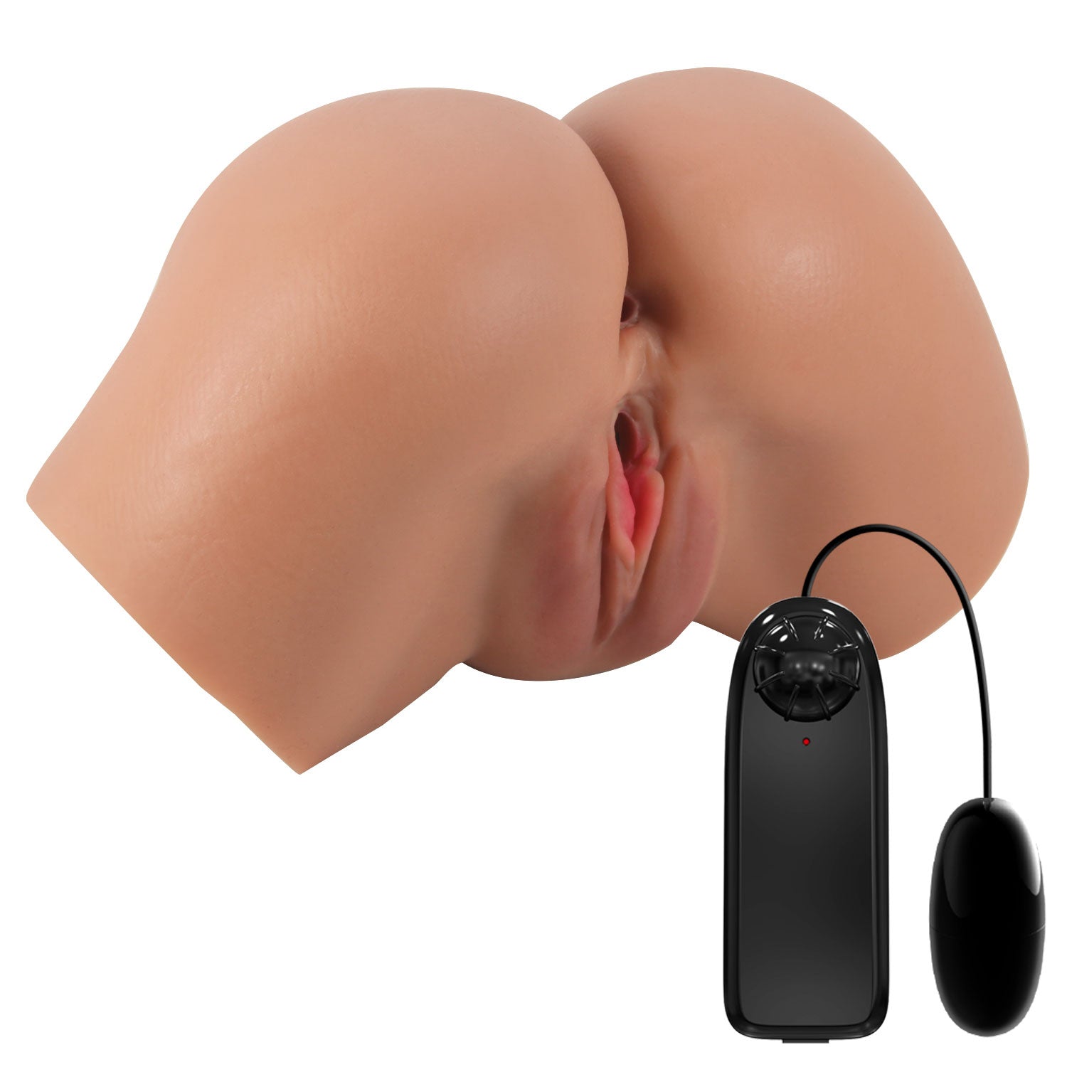 "Hailey Realistic Vagina and Ass Vibrator - Tan BM-009242Z-1"