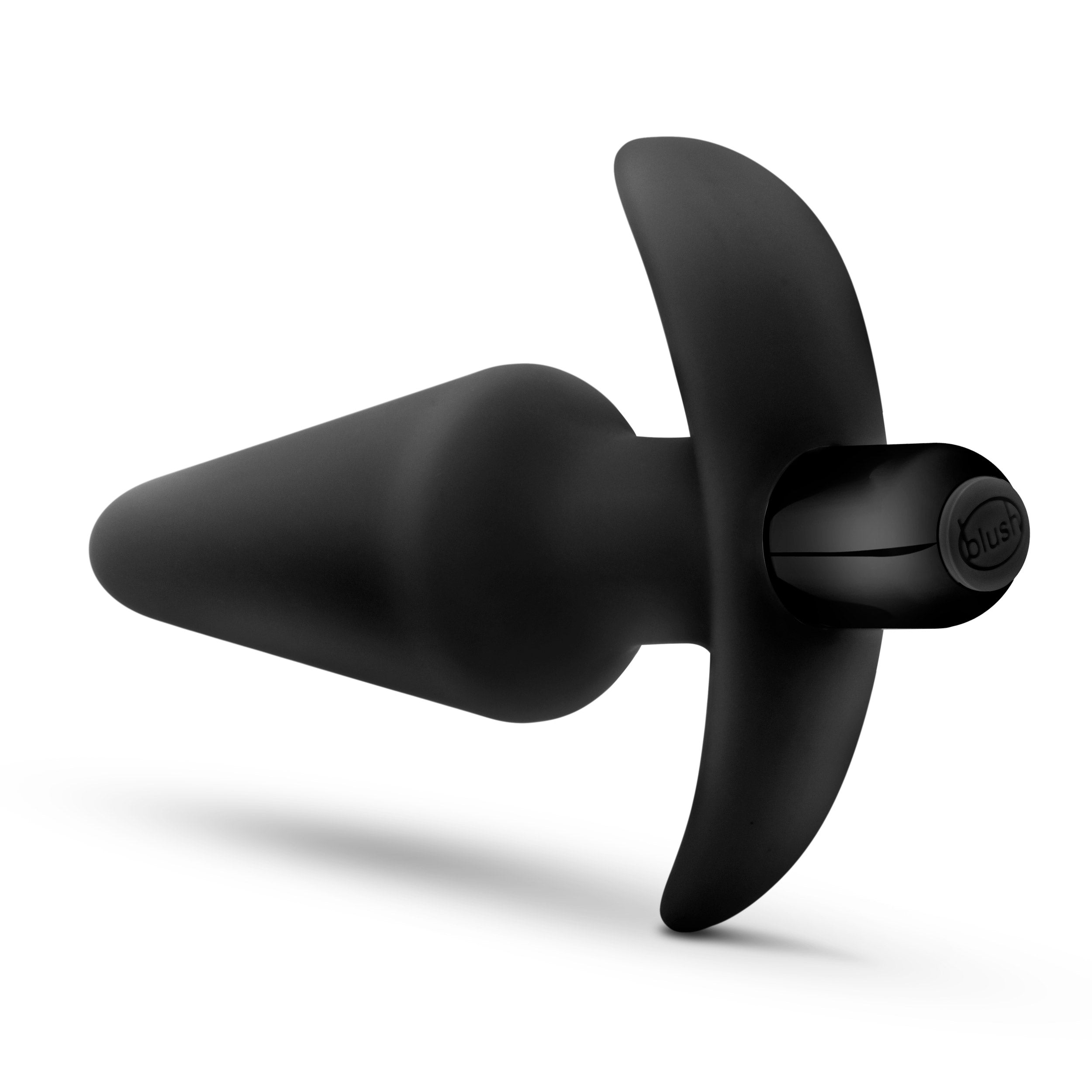 "Anal Adventures Platinum - Silicone Vibrating Plug - Black BL-10595"