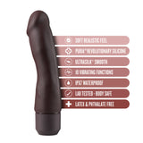 "Dr. Skin Silicone  Dr. Steve - 7 Inch Vibrating Dildo - Brown BL-63926"