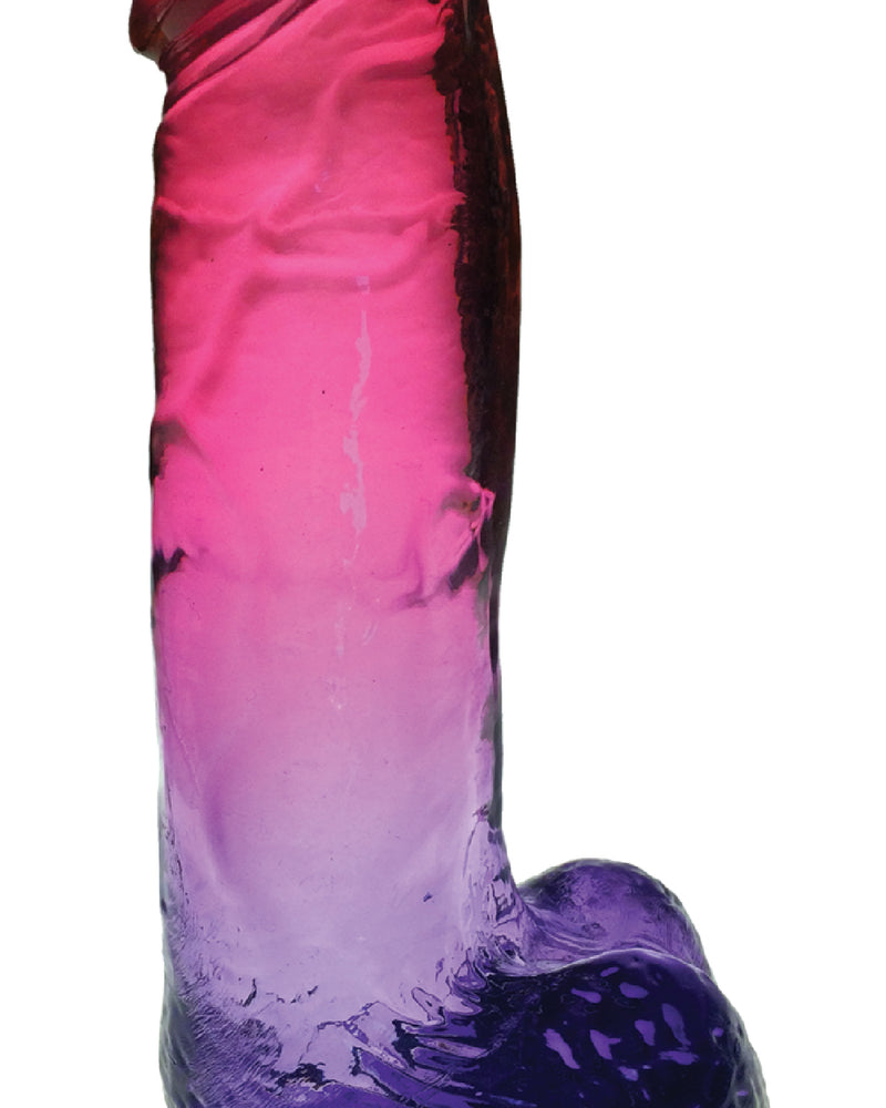 "Shades - 8 Inch Gradient Dong - Pink and Plum IC1305"