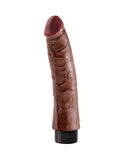 King Cock 7-Inch Vibrating Cock - Brown