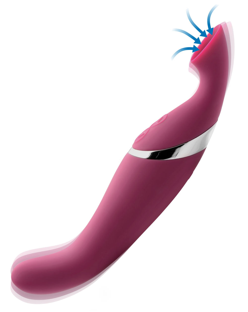 "Shegasm Intense 2 in 1 Clit Stimulator - Pink INM-AF599"