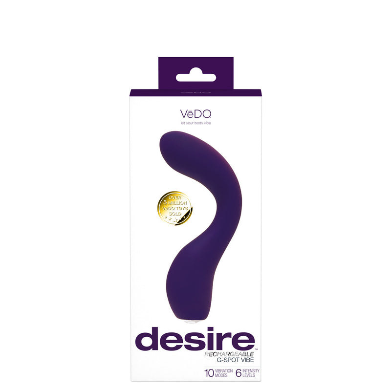 "Desire Rechargeable G-Spot Vibe - Purple VI-P2413"