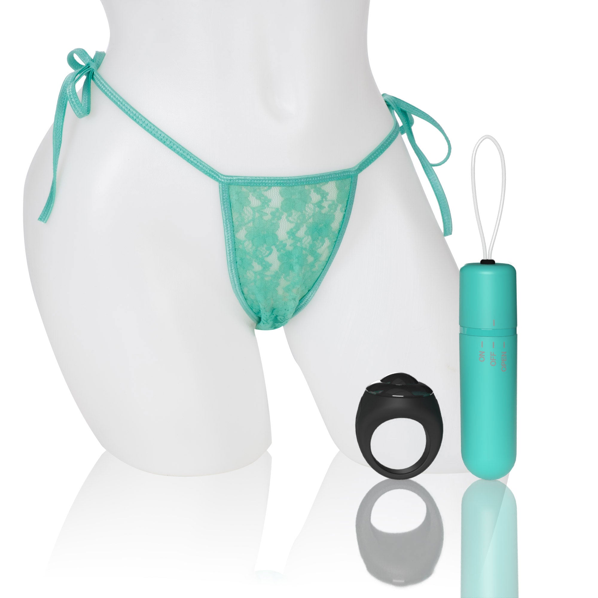 Screaming O 4t - Vibrating Panty Set With Remote Control Ring - Kiwi