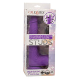 Rechargeable Gyrating and Thrusting Silicone Studs - Purple