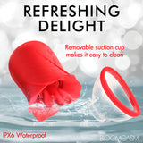 Lily Lover Sucking and Vibrating Clitoral Stimulator- Red