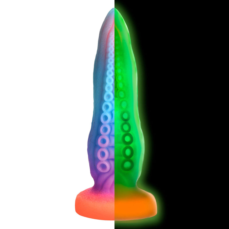 "Tenta-Cock Glow-in-the-Dark Silicone Dildo CC-AH289"